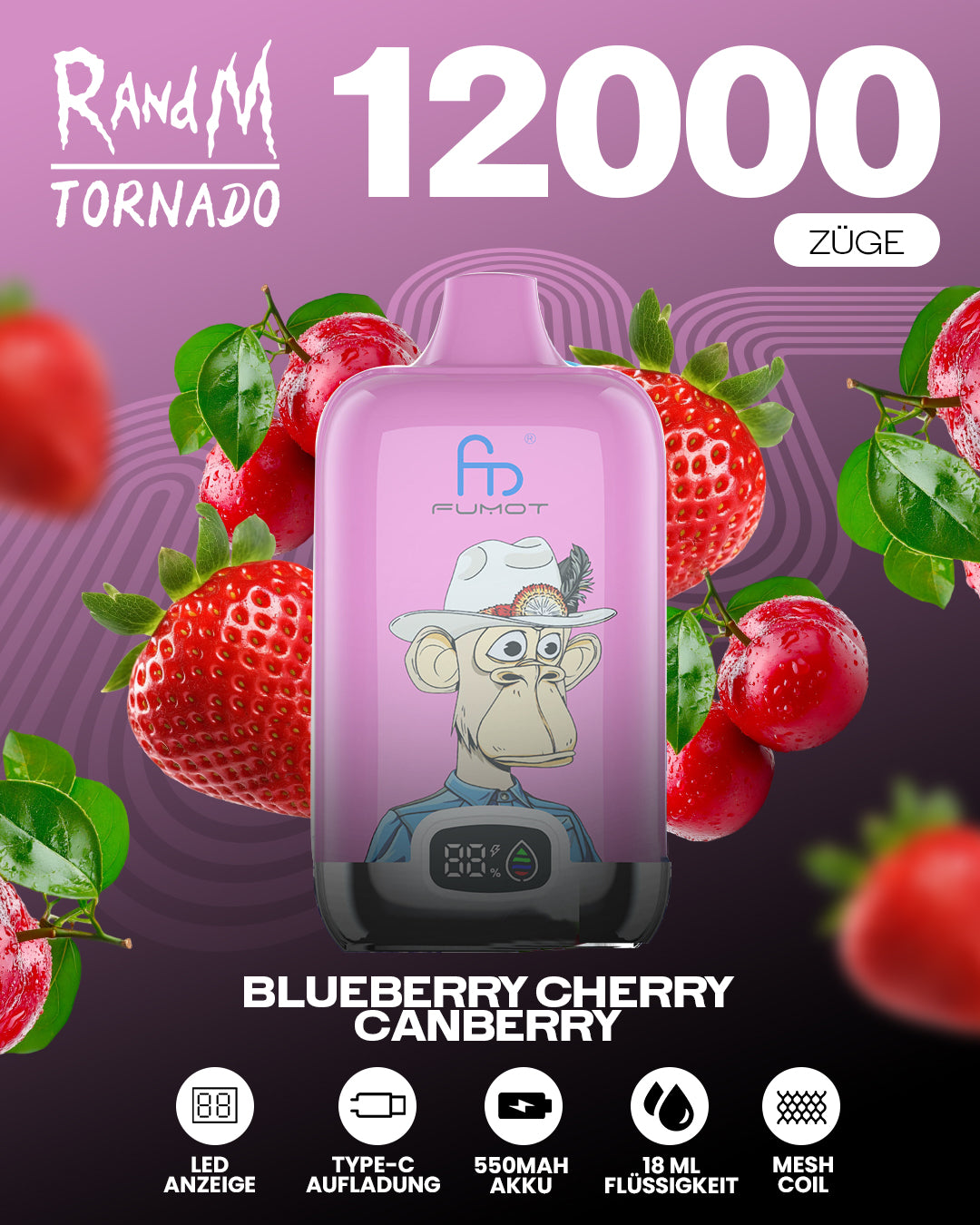 Fumot 12000 Blueberry Cherry Cranberry kaufen 12.000 Zge Vape Fumot 12000 Blueberry Cherry Cranberry kaufen 12.000 Zge Vape