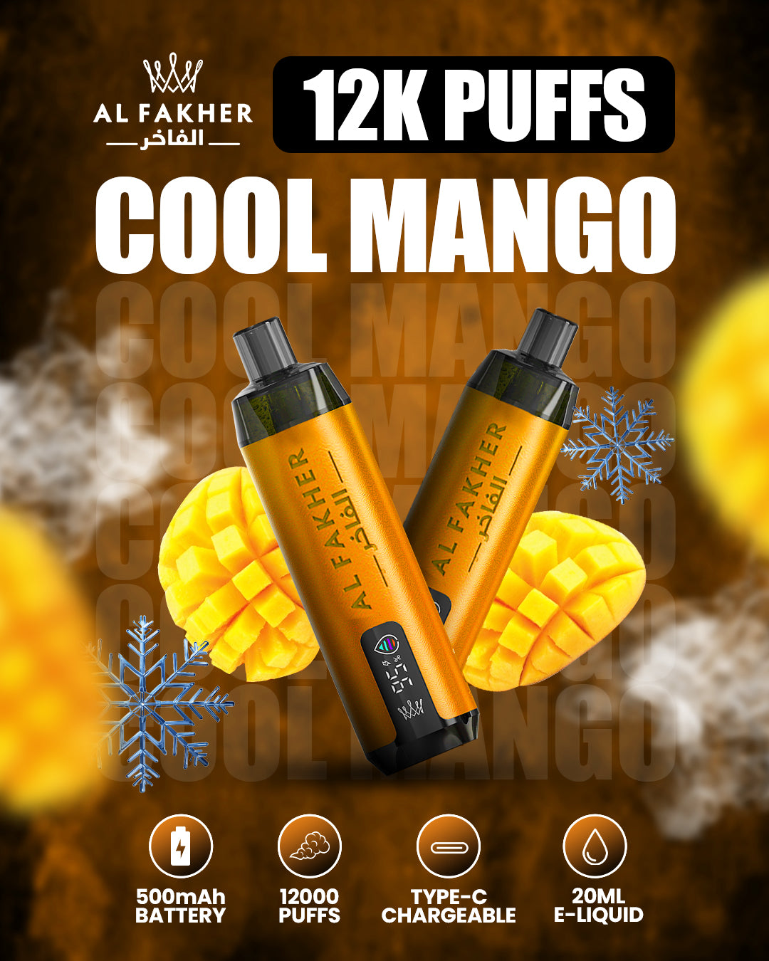Al Fakher Vape 12000 Cool Mango