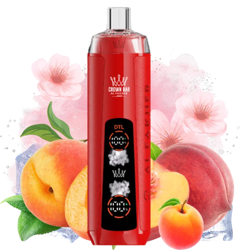 Al Fakher Crown Bar Crystal 8000 Peach Ice