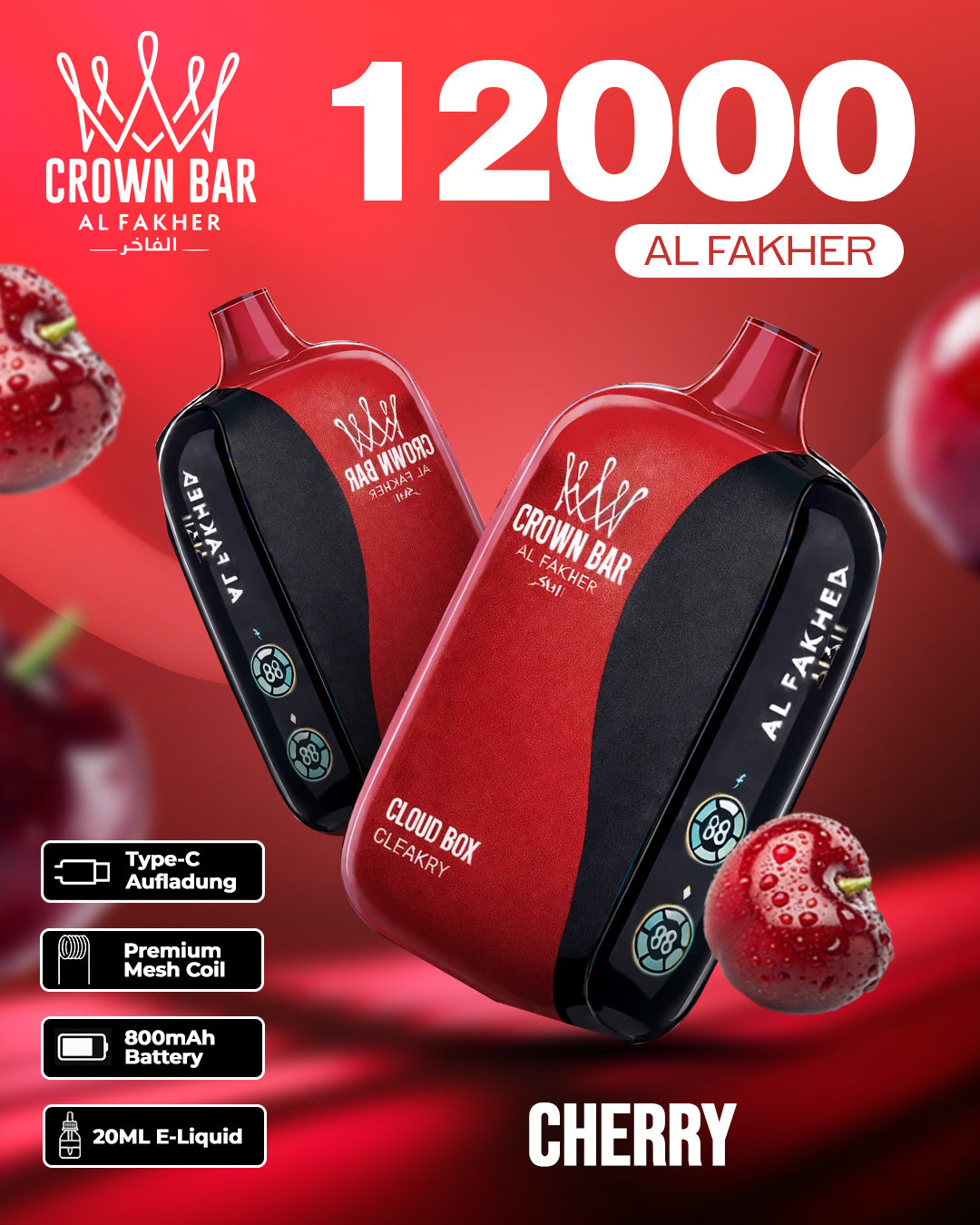 Al Fakher Vape 12000 - Cherry
