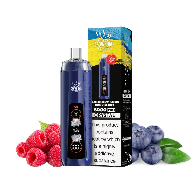 Al Fakher Crown Bar Crystal 8000 Bluesour Raspberry