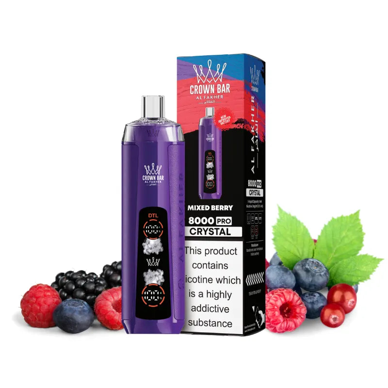 Al Fakher Crown Bar Crystal 8000 Mixed Berry