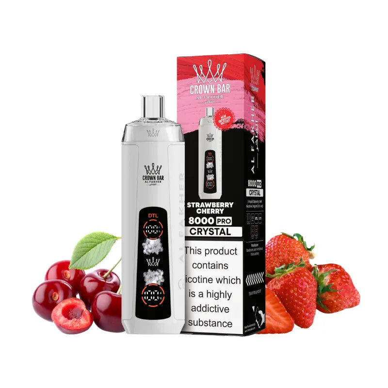 Al Fakher Crown Bar Crystal 8000 Strawberry Cherry