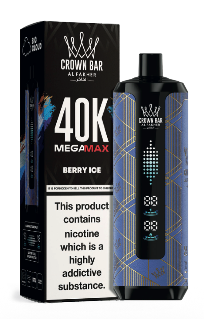 Crown Bar Mega Max 40K - Berry Ice