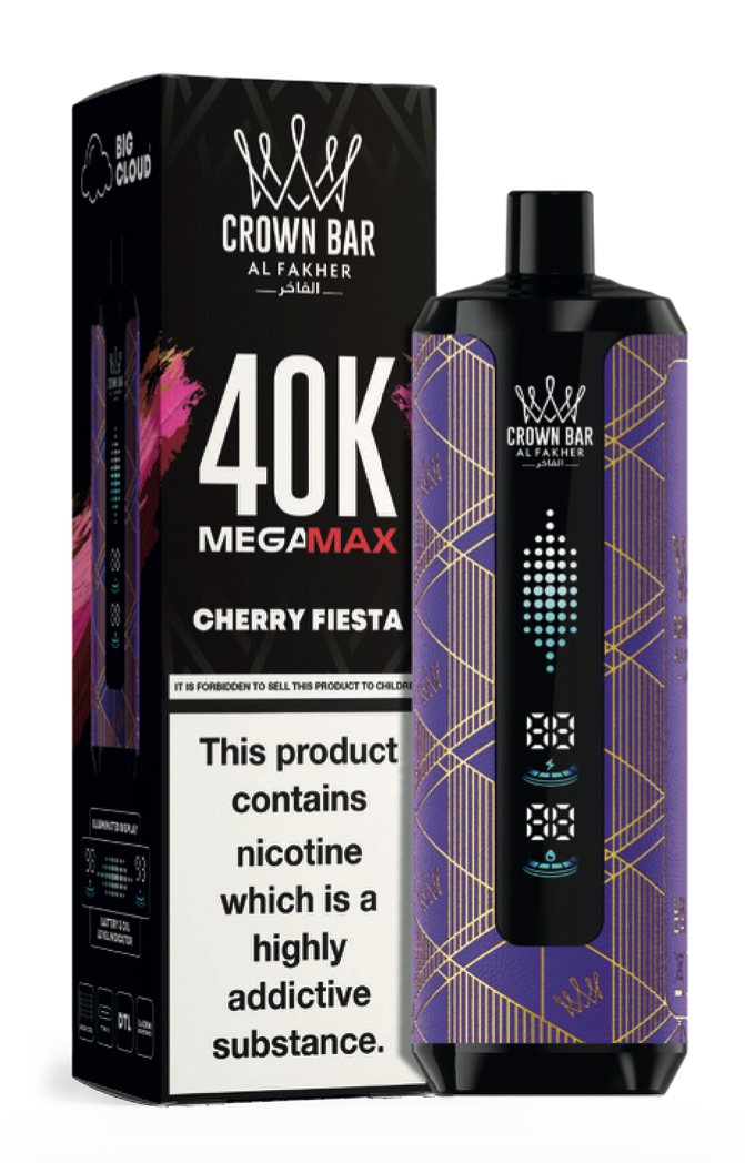 Crown Bar Mega Max 40K - Cherry Fiesta