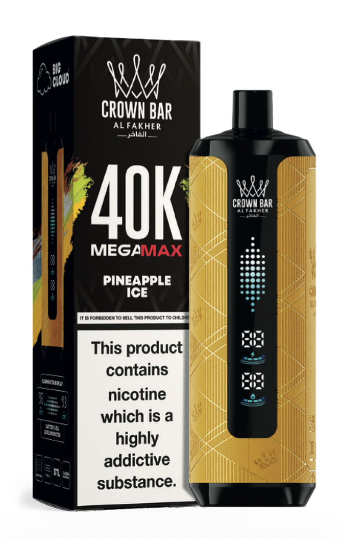 Crown Bar Mega Max 40K - Pineapple Ice