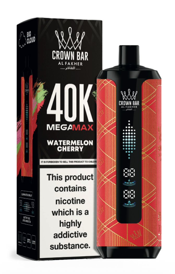 Crown Bar Mega Max 40K - Watermelon Cherry