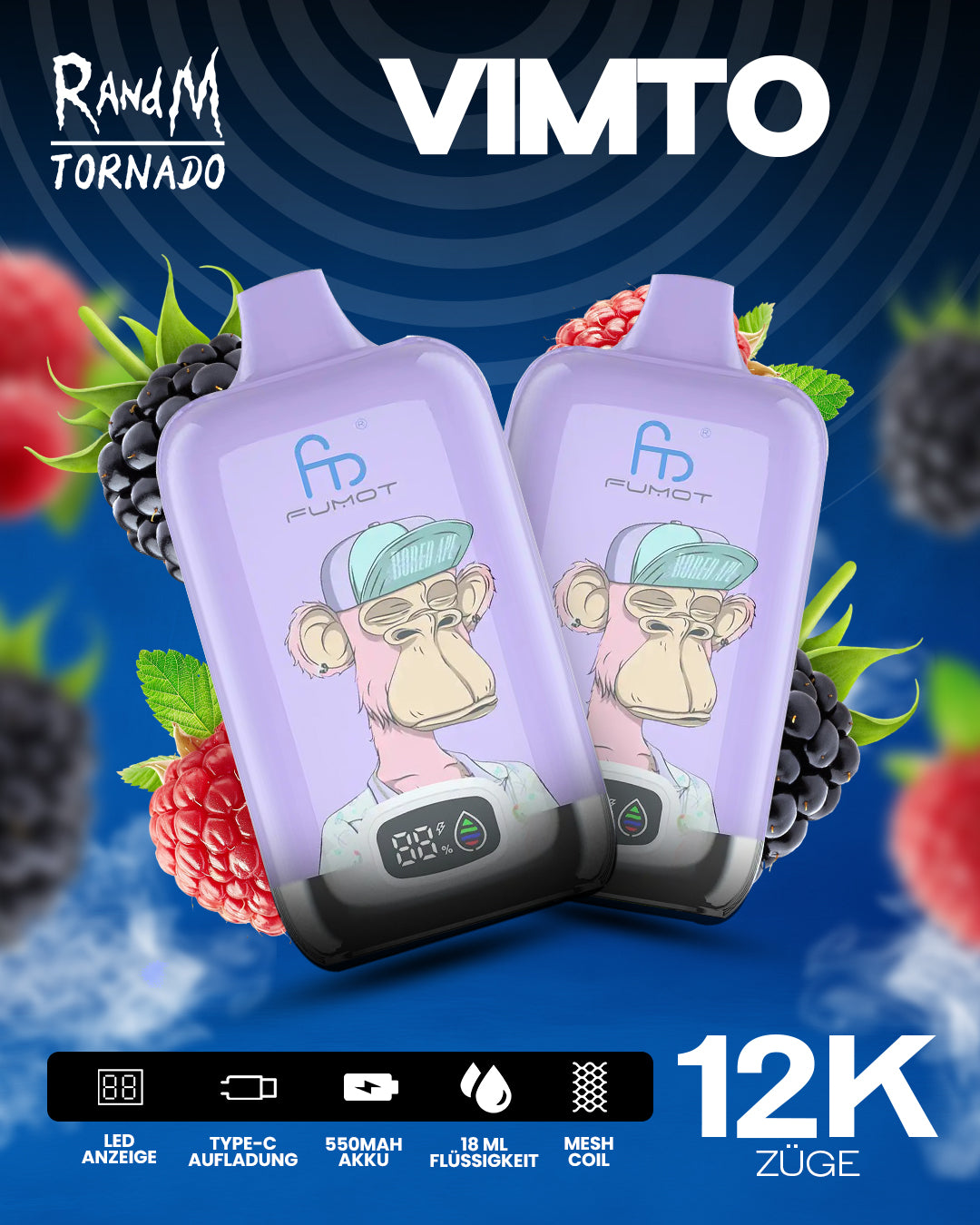 Fumot 12000 Vimto – Vape mit 12.000 Zügen